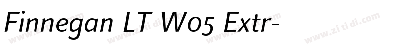 Finnegan LT W05 Extr字体转换 Finnegan LT W05 Extr字体转换